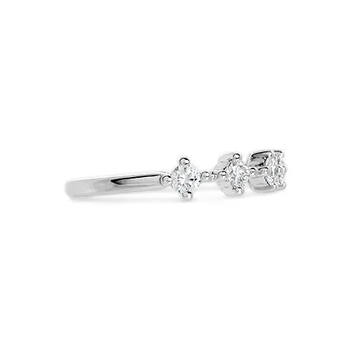 Rings NORTH SOUTH SHARED CLAW DIAMOND BAND IN 14 KARAT GOLD Penwarden Fine Jewellery