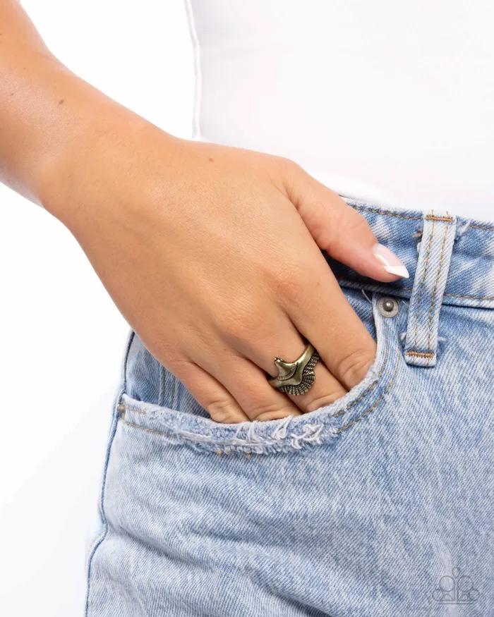 Rings Paparazzi Accessories Adorably Avian Brass Bird Ring Paparazzi
