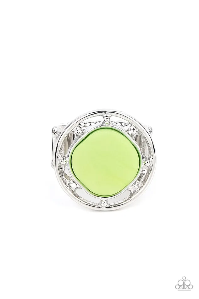 Rings Paparazzi Accessories Encompassing Pearlescence Green Pearly Bead Silver Ring Paparazzi Rings Paparazzi Accessories Encompassing Pearlescence Green Pearly Bead Silver Ring Paparazzi