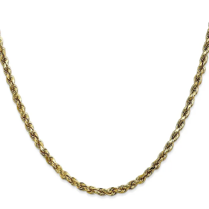 Rings Qgold 10k Yellow Gold 35 mm Diamondcut Rope Chain 1381 grams Rings Qgold 10k Yellow Gold 35 mm Diamondcut Rope Chain 1381 grams
