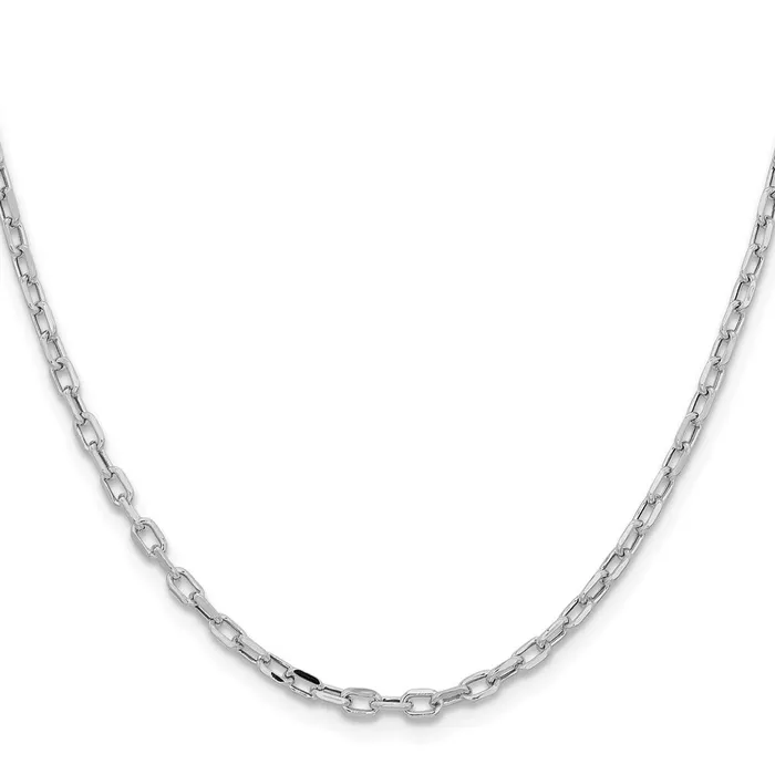 Rings Qgold 14k White Gold 3mm Semisolid DC Open Link Cable Chain 430 grams Rings Qgold 14k White Gold 3mm Semisolid DC Open Link Cable Chain 430 grams