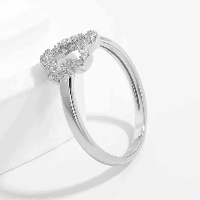 Rings Trendsi 925 Sterling Silver Inlaid Zircon Ring