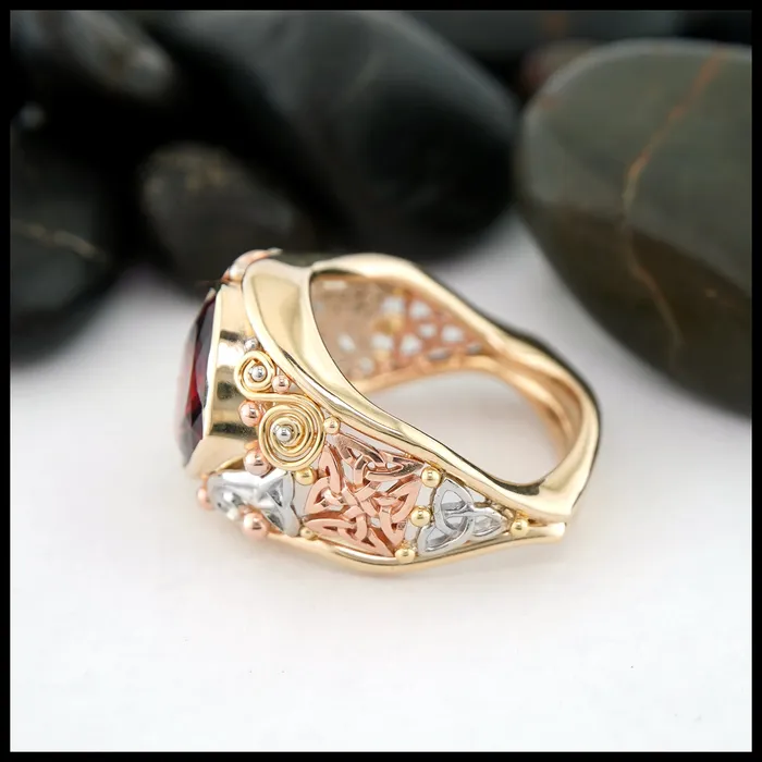 Rings Walker Metalsmiths Plum Tourmaline Custom Frame Ring