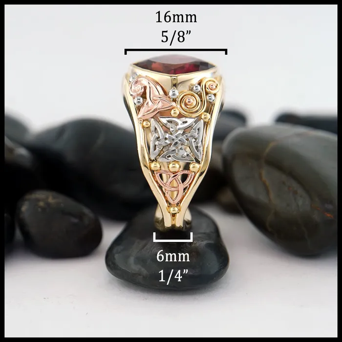 Rings Walker Metalsmiths Plum Tourmaline Custom Frame Ring