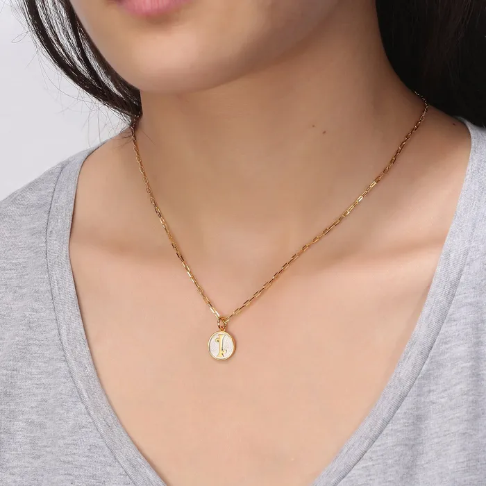 Saints Saviors Necklaces Saints Dainty Fancy B Initial Pendant Necklace