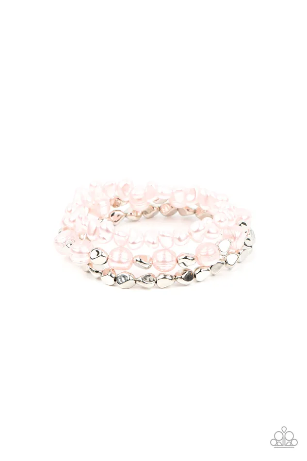 Shoreside Soiree Pink Pearl Silver Stretchy Bracelet Paparazzi Paparazzi Accessories Bracelets Shoreside Soiree Pink Pearl Silver Stretchy Bracelet Paparazzi Paparazzi Accessories Bracelets