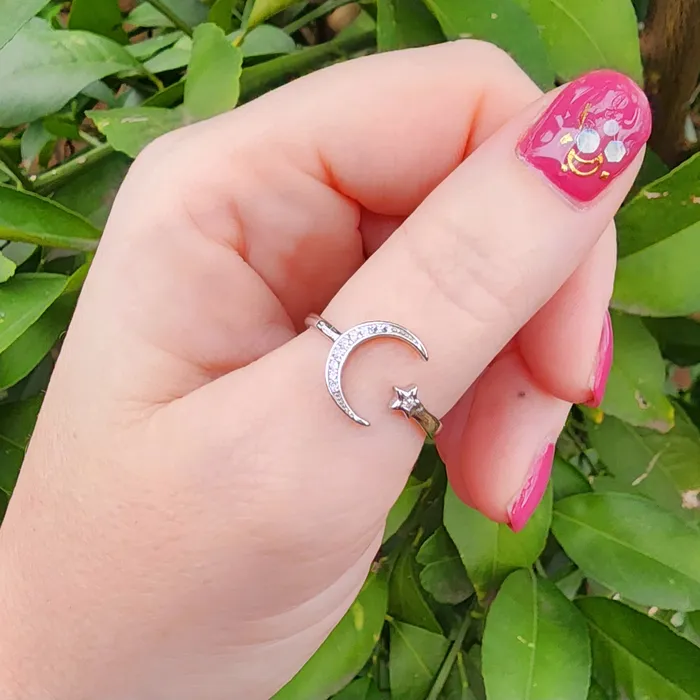 Star Moon Ring Kasandra Ivy Jewelry Rings