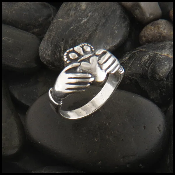 Sterling Silver Claddagh Ring Walker Metalsmiths Rings