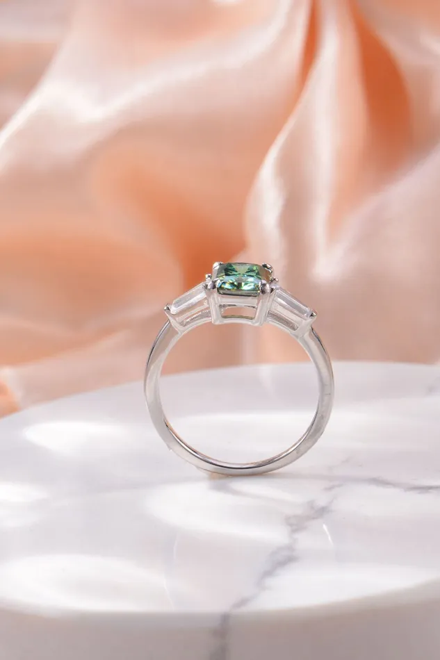 Trendsi 2 Carat Moissanite 925 Sterling Silver Ring Rings