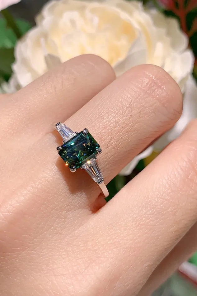 Trendsi 2 Carat Moissanite 925 Sterling Silver Ring Rings