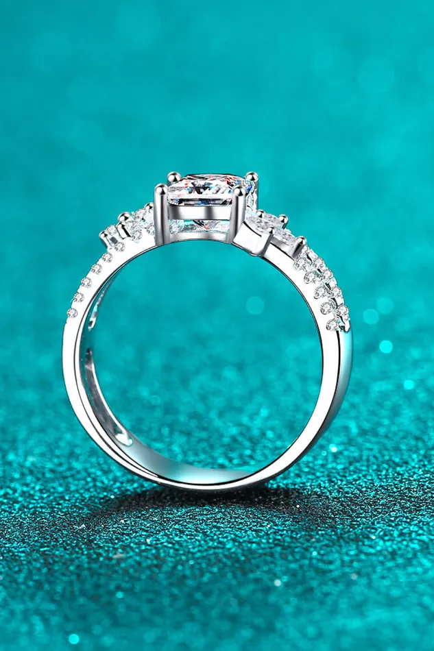 Trendsi Moissanite Double Layered Ring Rings