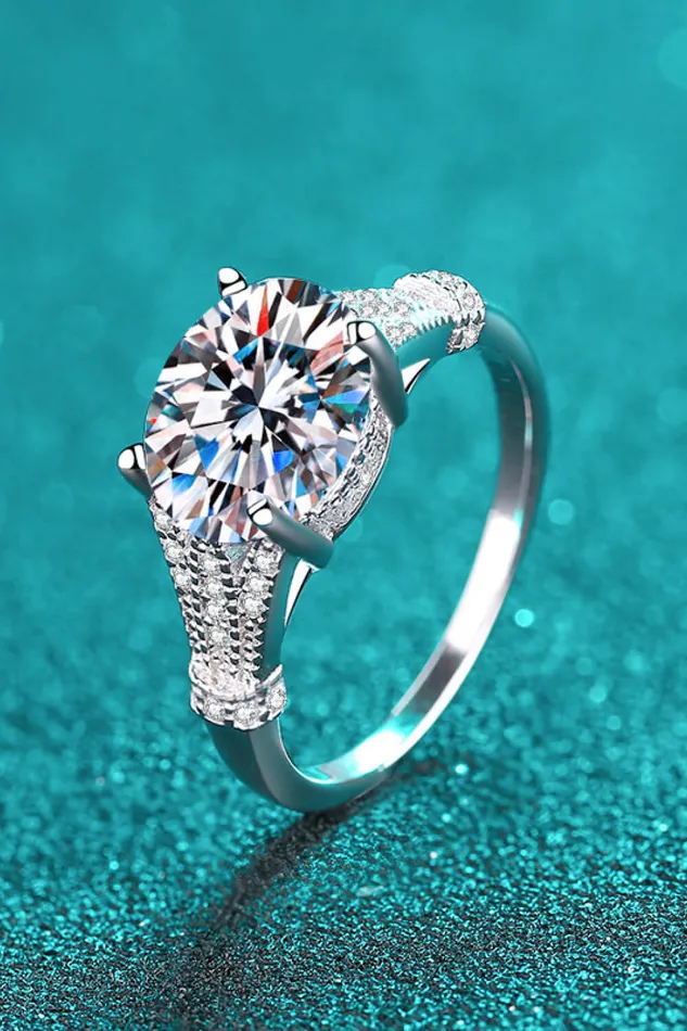 Unpredictable Day 3 Carat Moissanite Ring Trendsi Rings