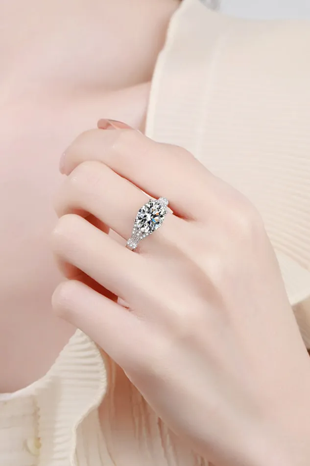 Unpredictable Day 3 Carat Moissanite Ring Trendsi Rings