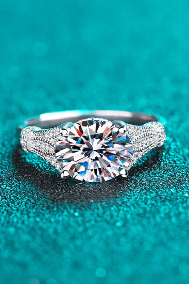 Unpredictable Day 3 Carat Moissanite Ring Trendsi Rings