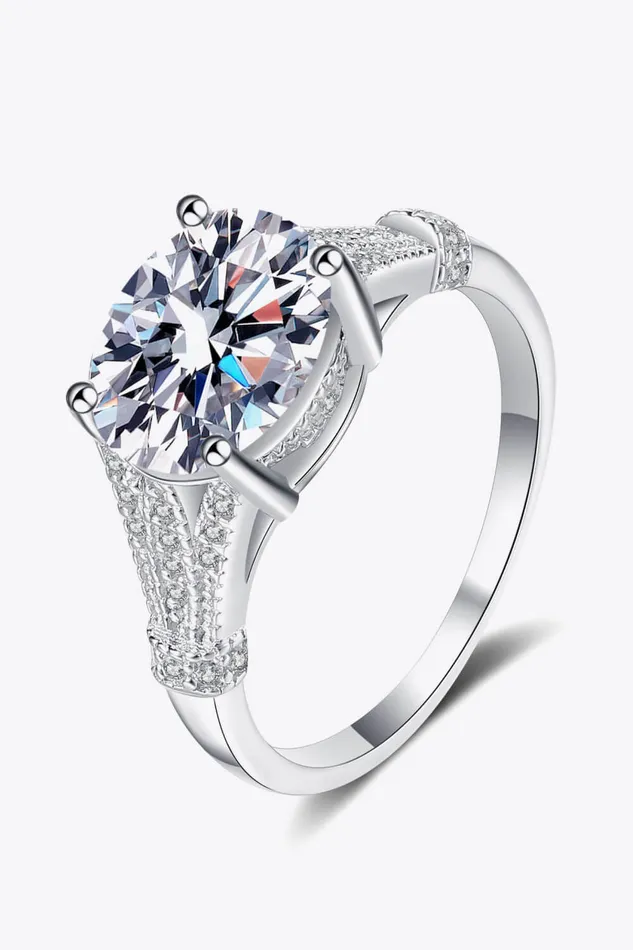 Unpredictable Day 3 Carat Moissanite Ring Trendsi Rings