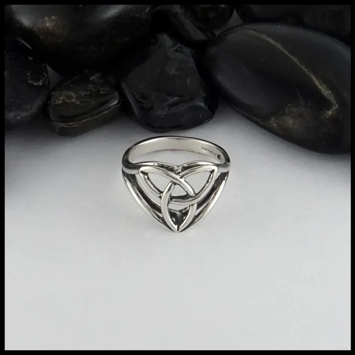 Walker Metalsmiths Cathedral Trinity Knot Ring Rings