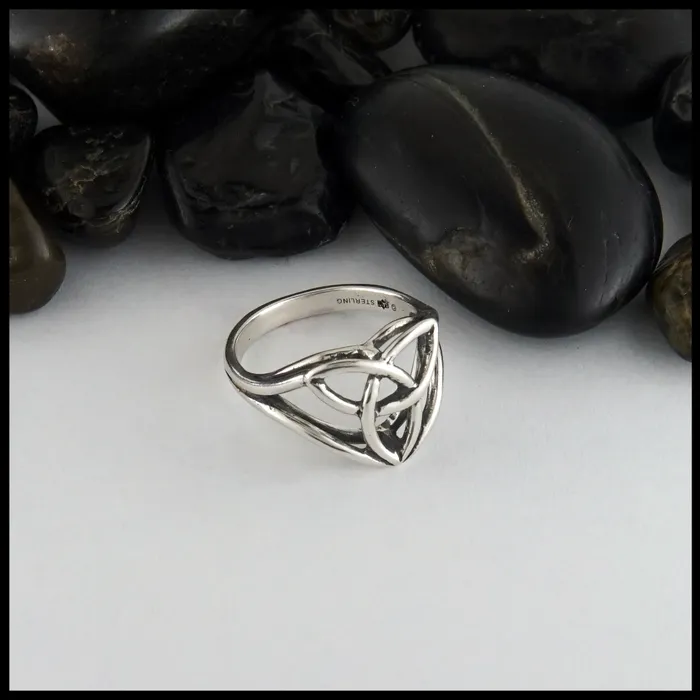 Walker Metalsmiths Cathedral Trinity Knot Ring Rings