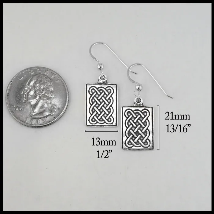 Walker Metalsmiths Earrings Complex Weave Pendant and Earring Set