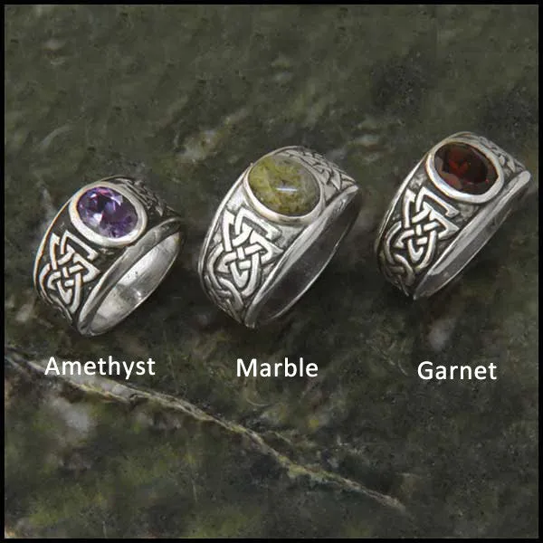 Walker Metalsmiths Galoglach Ring with Gemstones in Silver Rings