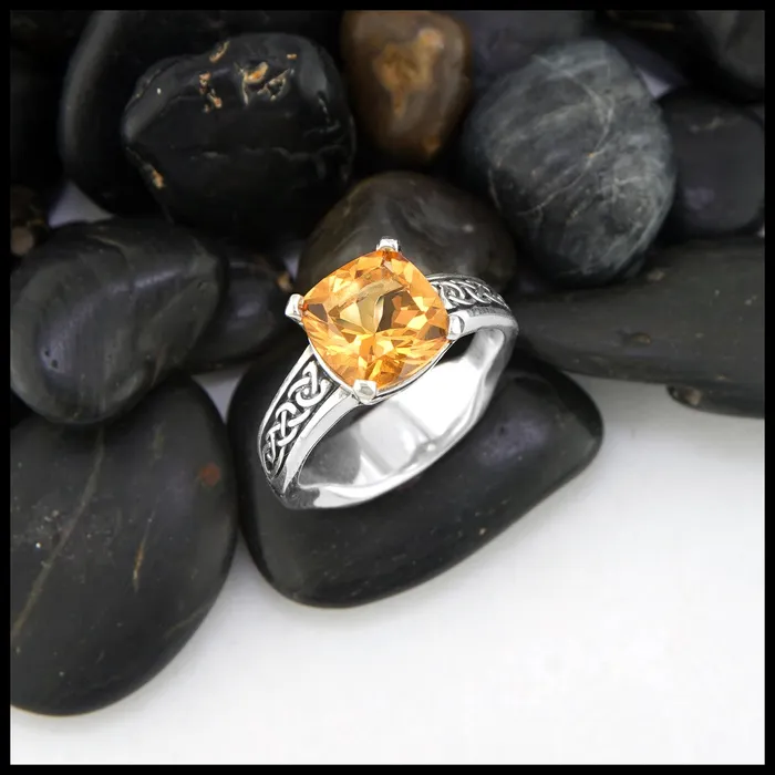 Walker Metalsmiths Rings Euro Shank Citrine Ring