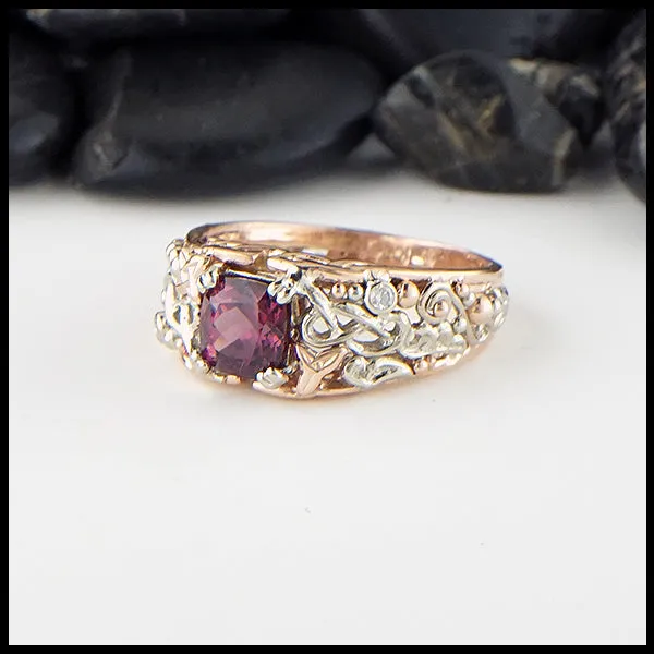 Walker Metalsmiths Rings Purple Garnet Custom Ring