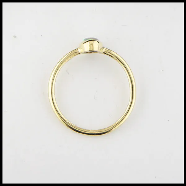 Walker Metalsmiths Rings Simple Opal Ring in Yellow Gold